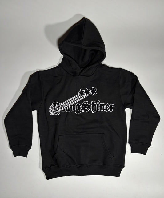 Black chenille hoodie